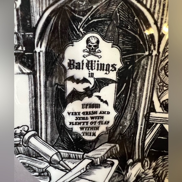 Halloween Laboratory Boiling Eyeballs Dinner Plate Apothecary Rats Poison Bottle - Picture 10 of 16